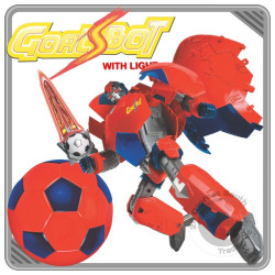9 Inch GoalsBot Red and Blue Transformable Robot Toy