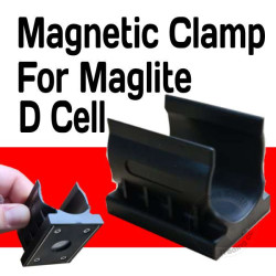 Magnetic Wall Clamp for D Cell Maglite