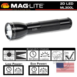 Maglite ML300L LED 3rd GEN 2D Black