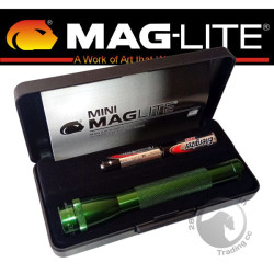 Maglite AA Mini 14 LM Green Pres Box