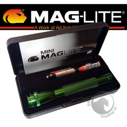 Maglite AA Mini 14 LM Green Pres Box
