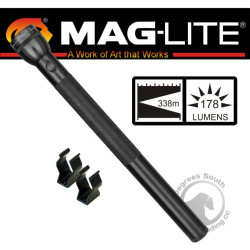 Maglite 6D Xenon 178 LM Black Boxed - Can be upgraded with Clara LED