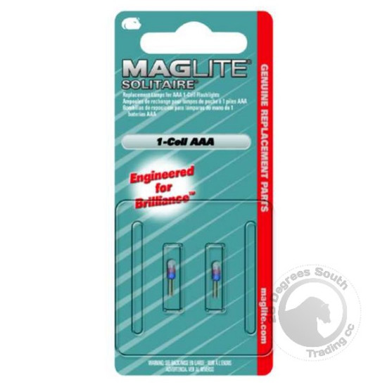 Maglite Solitaire Spare Lamp 1.5V (2 Per Card)