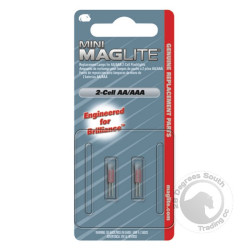 Maglite AAA and AA Mini Maglite Spare Lamp 3V (2 per card)