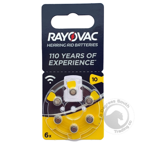 Rayovac Hear Aid AU10 PR70 90mAh 1.45V