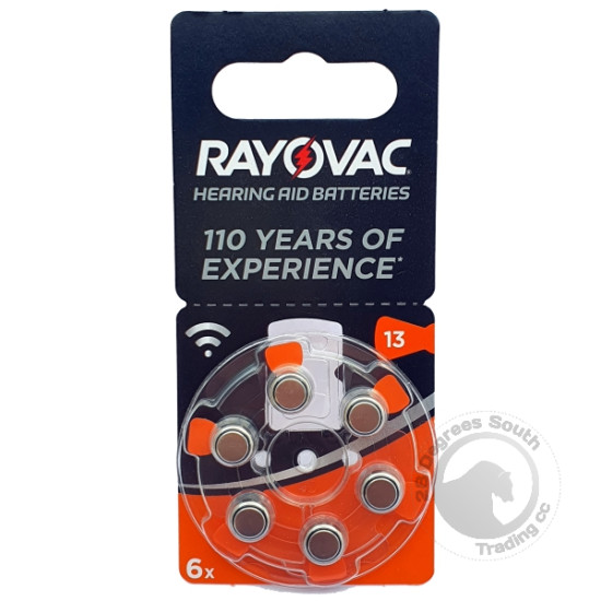 Rayovac Hear Aid AU13 PR48 290mAh 1.45V